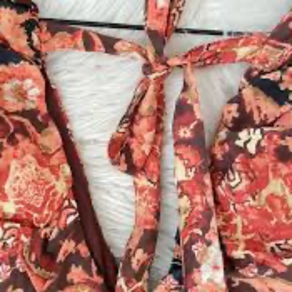 HOST PICK: Brand New BY ANTHROPOLOGIE PRINTED V-NECK BABYDOLL DRESS - Picture 8 of 12